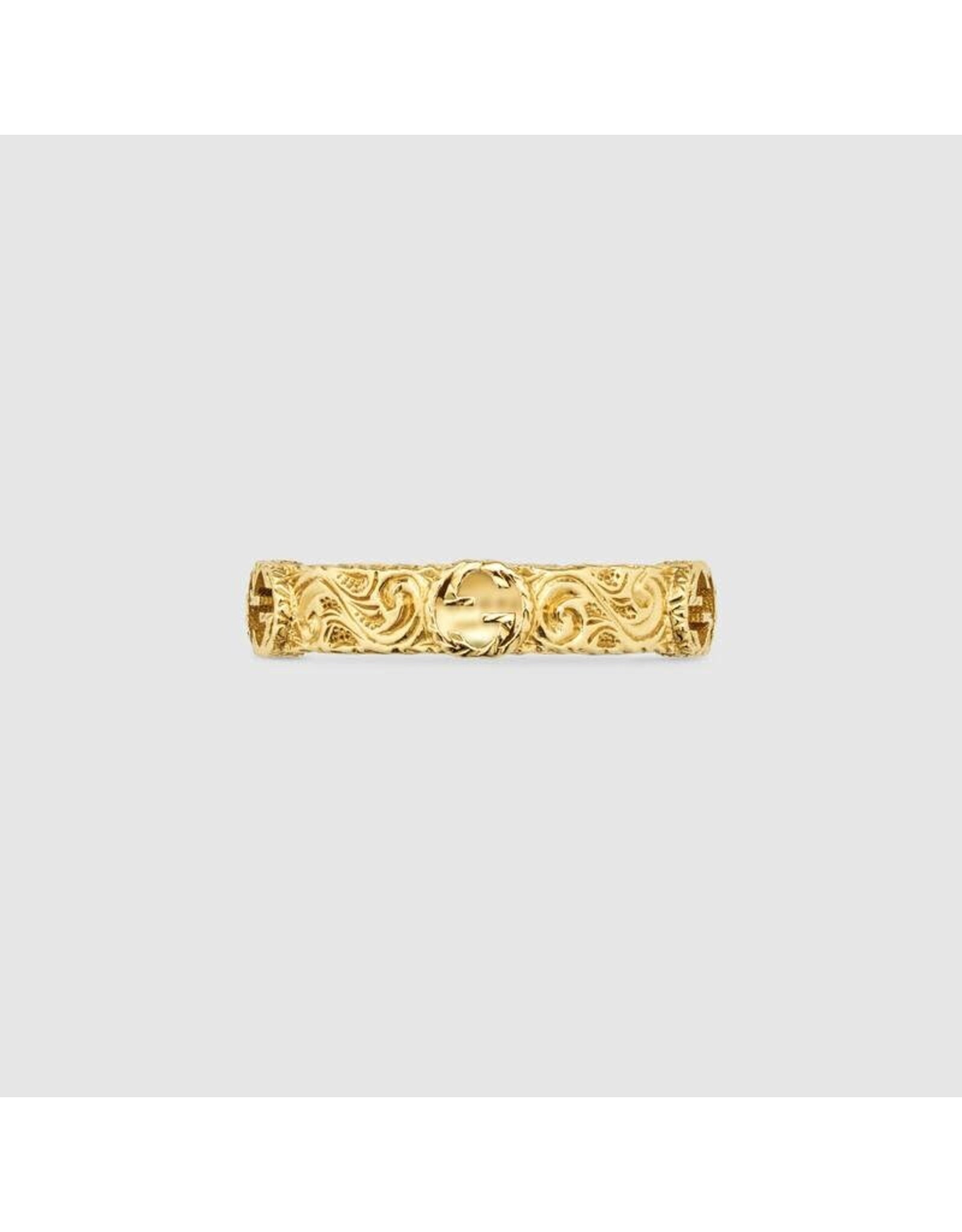 GUCCI Bg INTERLOCKING G 4 mm or jaune 54 GUCCI