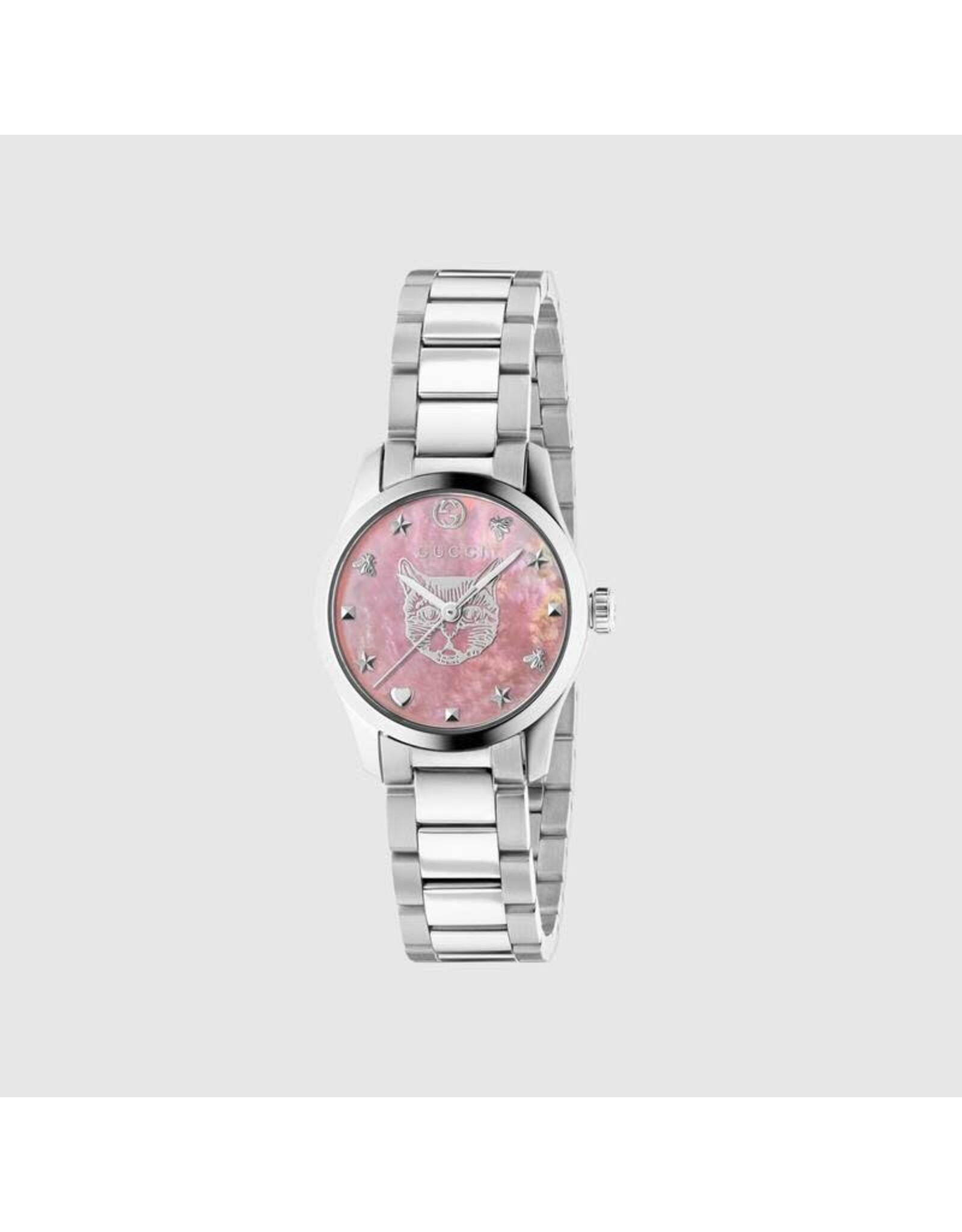 GUCCI G-TIMLESS SM pink MOP & CAT GUCCI