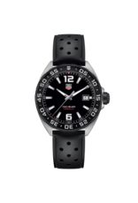 Tag Heuer F1 homme cadran noir caoutchouc noir TAGHEUER