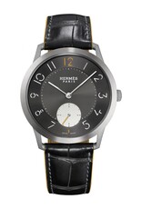 HERMES S.A Slim 39.5 auto boite titan cadran anthracite HERMES