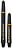 Harrows Supergrip Black and Gold Darts Shafts