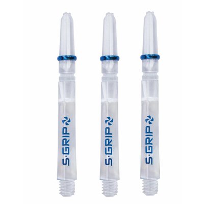 Harrows Supergrip Spin Blue Clear Shafts