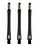 Target Grip Style Black Darts Shafts