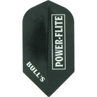 Bull's Powerflite - Solid Slimline Black Darts Flights Bull's Bull's Powerflite - Solid Slimline Black Darts Flights