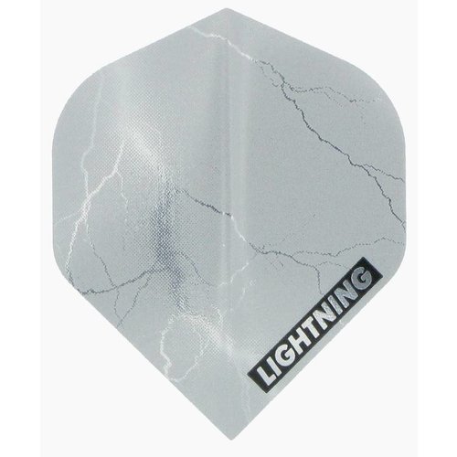 McKicks McKicks Metallic Lightning Silver Darts Flights