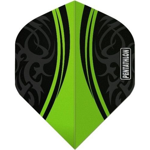 Pentathlon Pentathlon Tribal Clear Green Darts Flights