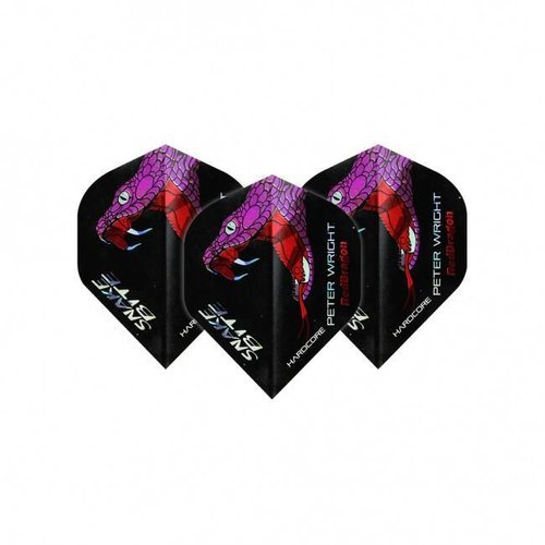 Red Dragon Red Dragon Peter Wright Snakebite Holographic Darts Flights