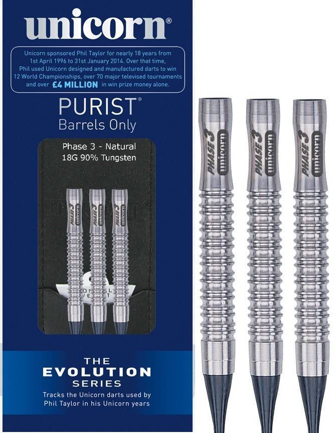 Unicorn Purist Evolution Phase 3 Steel Tip Barrels Only - 24gm