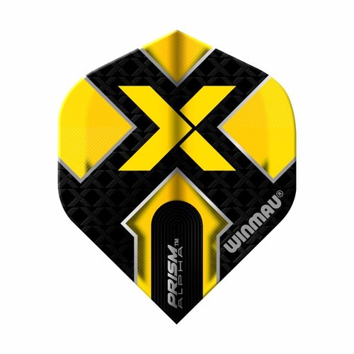 Winmau Winmau Prism Alpha Black & Yellow Darts Flights