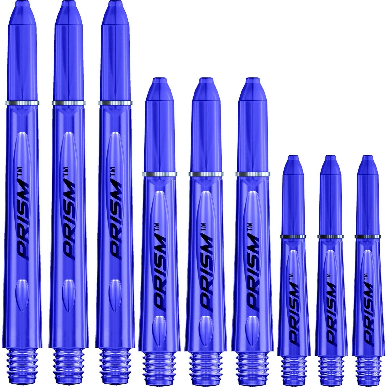 Blue Medium 48mm Winmau Prism Force Dart Shafts 