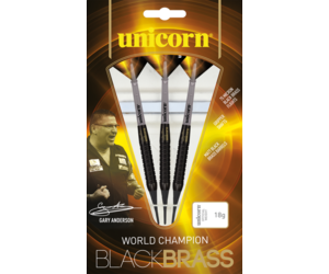 Unicorn Gary Anderson World Champion Black Brass Soft Tip