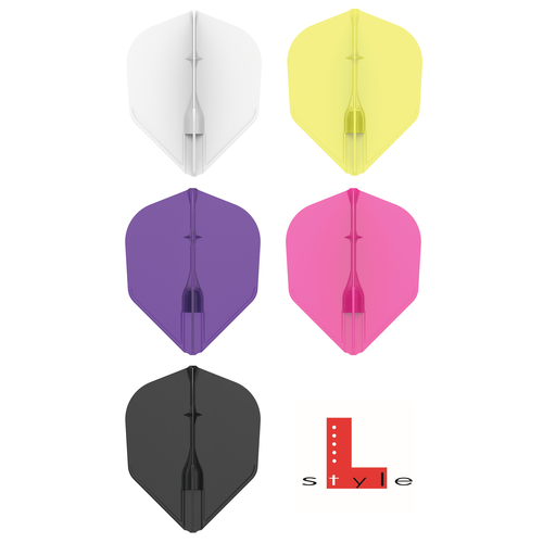 L-Style L-Style Champagne EZ L3 Shape Black Darts Flights