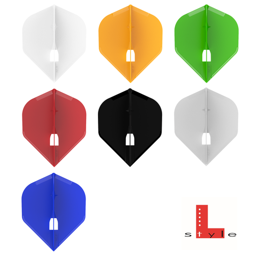 L-Style L-Style Champagne L1 Standard Solid White Darts Flights