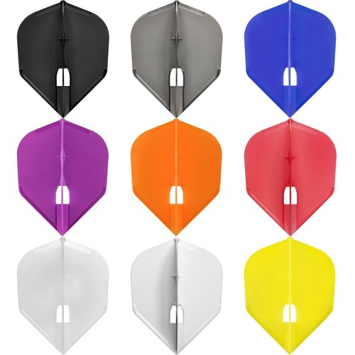 L-Style L-Style Champagne L3 Shape Solid Deep Purple Darts Flights