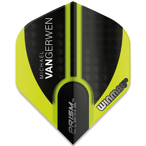 Winmau Winmau Michael van Gerwen Prism Alpha Black Green Flight V1 Darts Flights