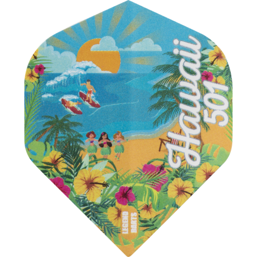 Legend Darts Wayne Mardle Hawaii 501 NO2 Darts Flights