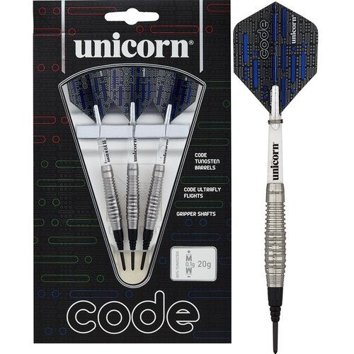 Unicorn Unicorn Code 80% Blue Soft Tip Darts