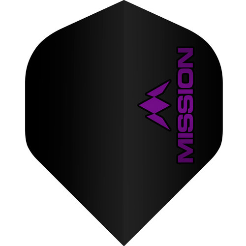 Mission Mission Logo Std NO2 Black & Purple Darts Flights