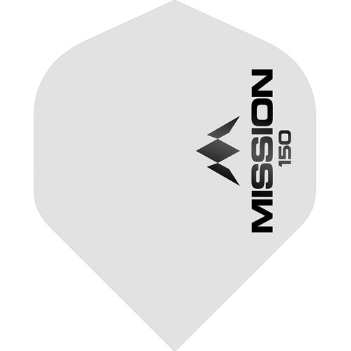 Mission Mission Logo Std NO2 - White - 150 Micron Darts Flights