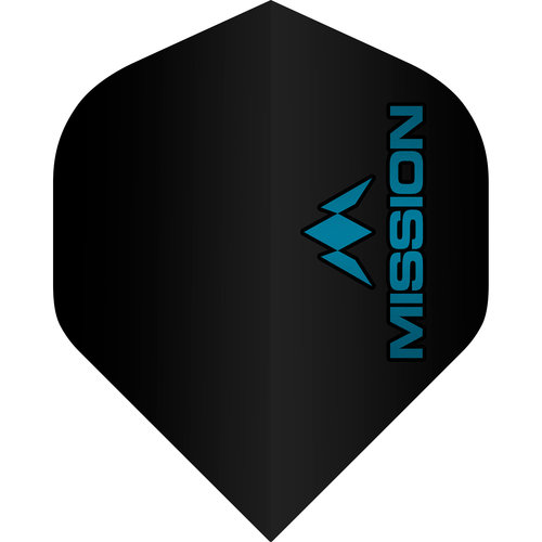 Mission Mission Logo Std NO2 Black & Blue Darts Flights