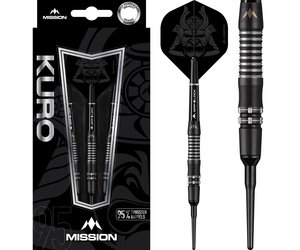 Mission Kuro Black M2 95% Soft Tip - Dartshopper.com