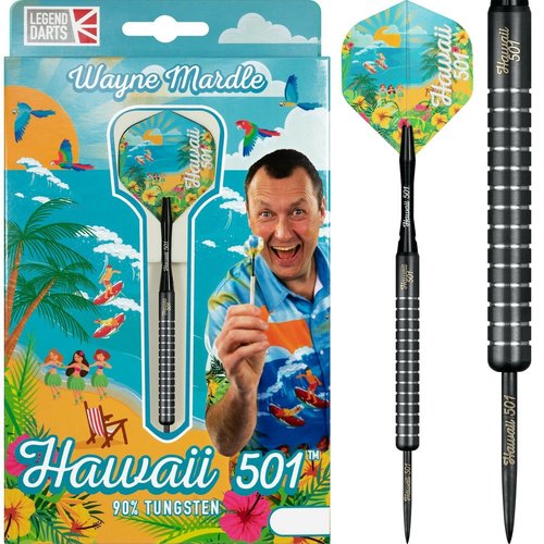 Legend Darts Wayne Mardle Hawaii 501 90% Black Darts