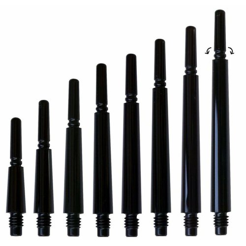 Cosmo Darts Cosmo Darts - Fit Shafts Gear Spinning Type Dark Black Normal Darts Shafts