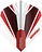 Winmau Prism Alpha White & Red Darts Flights