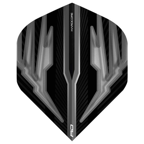 Red Dragon Red Dragon Hardcore Radical Black & Grey Darts Flights