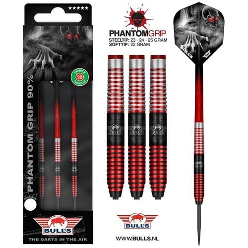 Bull's Bull's Phantom Grip Red 90% Darts