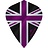 Mission Alliance 100 Black & Purple Kite Darts Flights