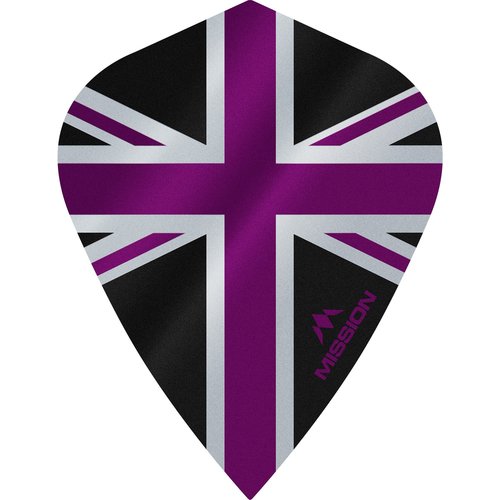 Mission Mission Alliance 100 Black & Purple Kite Darts Flights