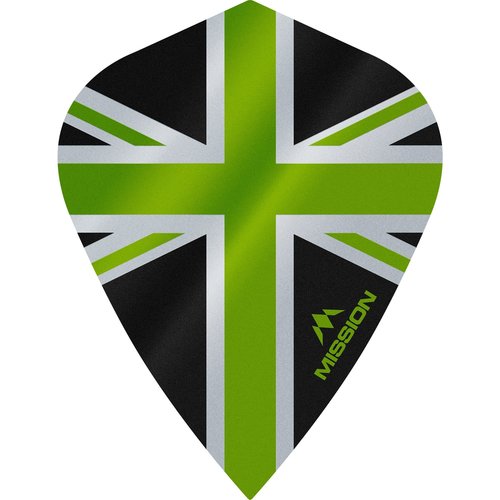 Mission Mission Alliance 100 Black & Green Kite Darts Flights