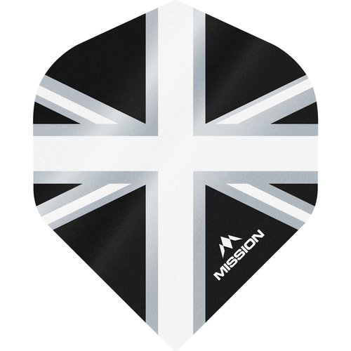 Mission Mission Alliance 100 Black & White NO2 Darts Flights