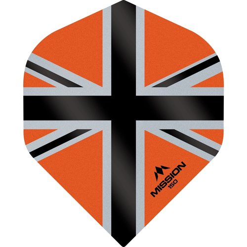 Mission Mission Alliance-X 150 Orange & Black NO2 Darts Flights