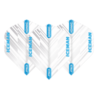 Gerwyn Price Hardcore Ionic White & Blue Stripe Darts Flights Red Dragon Gerwyn Price Hardcore Ionic White & Blue Stripe Darts Flights