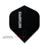 Dartshopper Customised Dart Flights Text - 100 Micron | 10 Sets (30 Dart Flights)