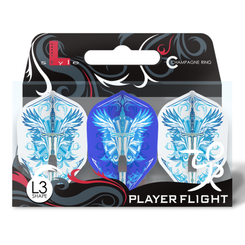 L-Style L-Style Champagne L3 Shape Tetsuya Fujiwara Mix Darts Flights