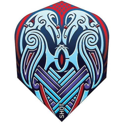 Shot Shot Viking Raven Blue Std. Darts Flights