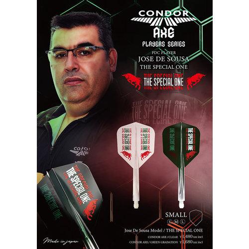 Condor Condor Axe Player - Jose de Sousa - The Special One Clear - Small Darts Flights