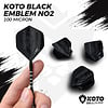 KOTO KOTO Black Emblem NO2 Darts Flights