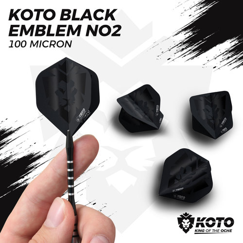 KOTO KOTO Black Emblem NO2 Darts Flights