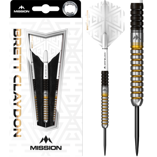 Mission Mission Brett Claydon Black and Gold 90% Darts