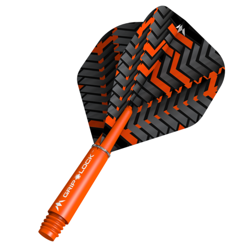 Mission Mission Vex NO2 Black & Orange Darts Flights