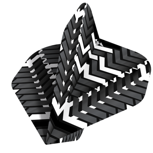 Mission Mission Vex NO2 Black & White Darts Flights