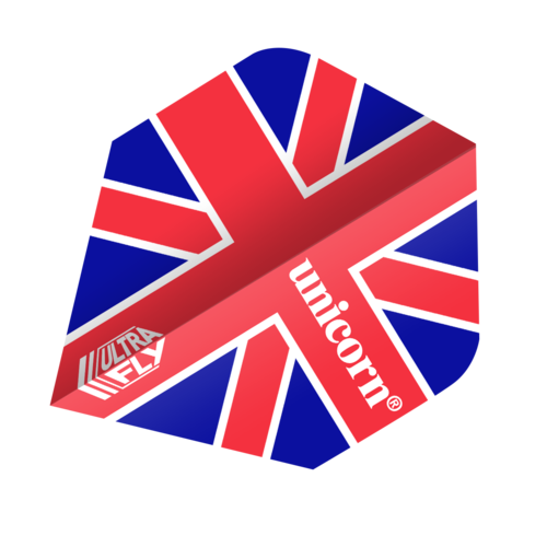 Unicorn Unicorn Ultrafly Union Jack Flag PLUS Darts Flights