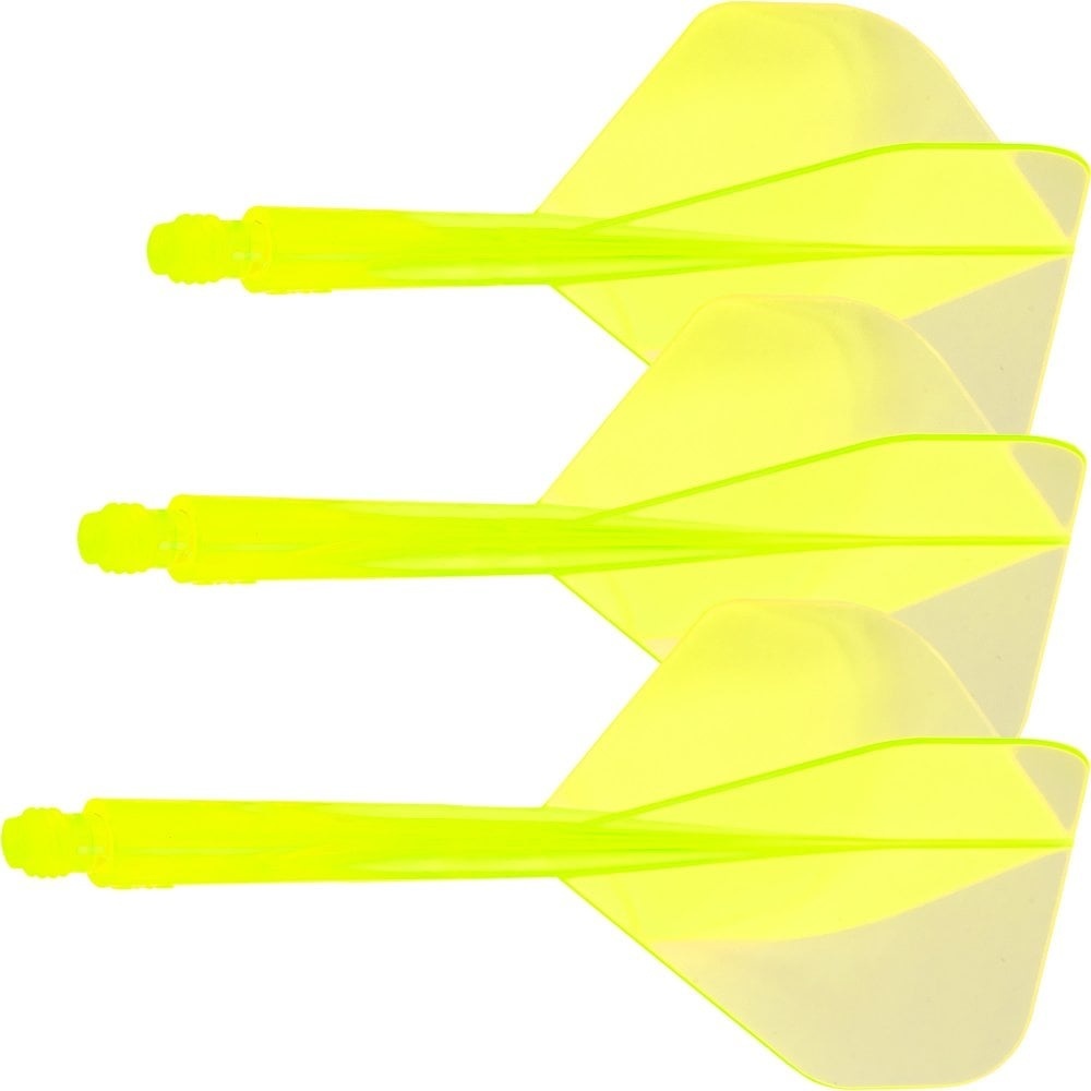 CONDOR Axe NEON Standard Dart Flights - Fluorescent Yellow (Size L) | Ultra-Thin, High Elasticity