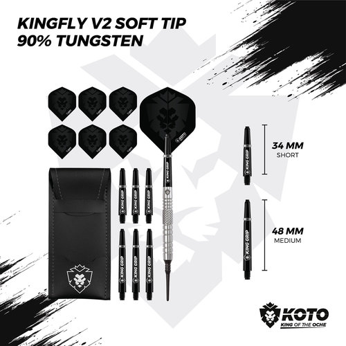 KOTO KOTO Kingfly V2 90% Soft Tip Darts