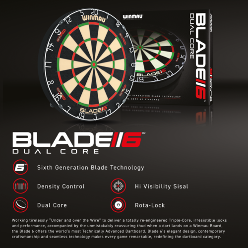 Winmau Winmau Blade 6 Dual Core - Professional Dartboard