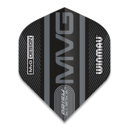 Winmau Winmau Prism Alpha Black MVG Grey Darts Flights